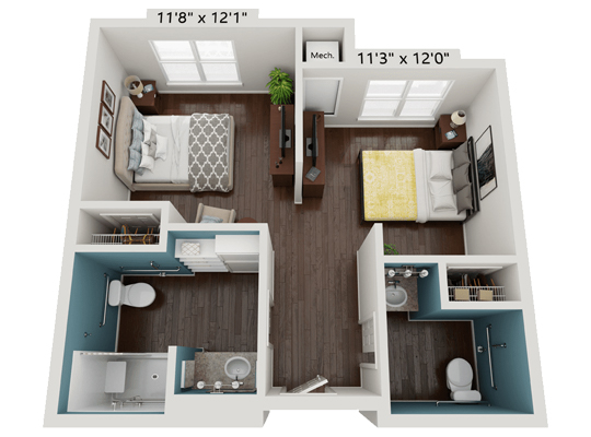 wallickseniorliving-ashford-berkshire-memorycare-semi-layout